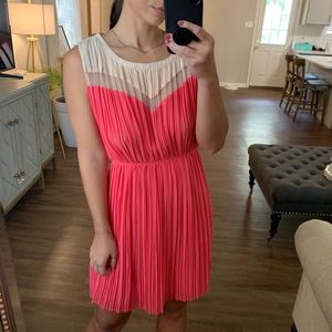 Pleated Pink Dress